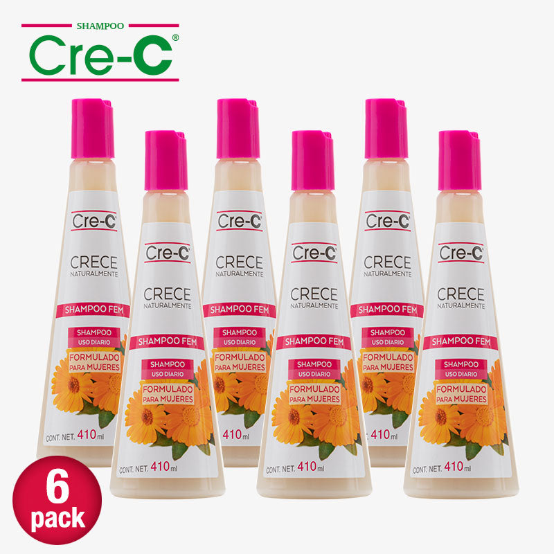 6 Shampoos Cre-C FEM 410ml